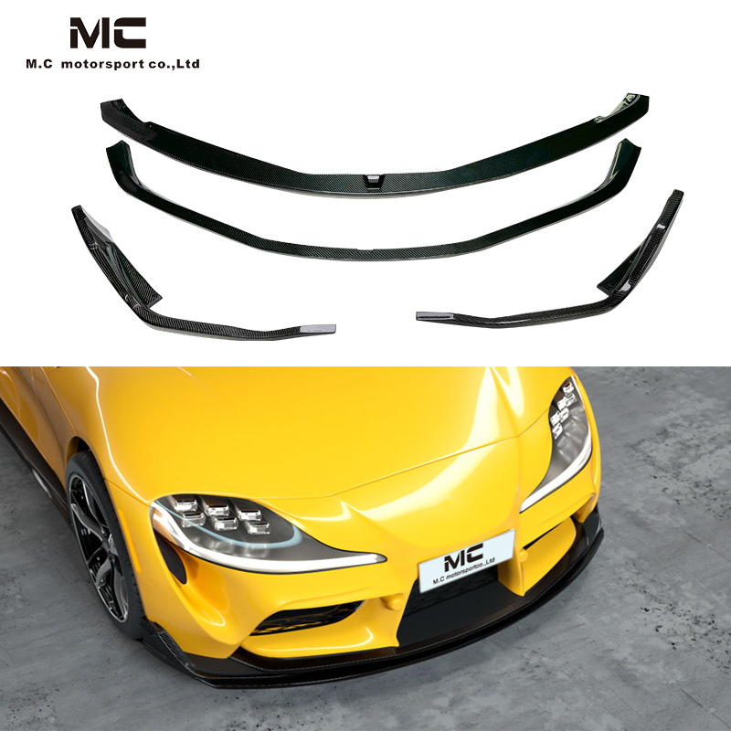 For Toyota Supra A90 A91 MK GR Carbon Fiber MZ Speed Front Lip