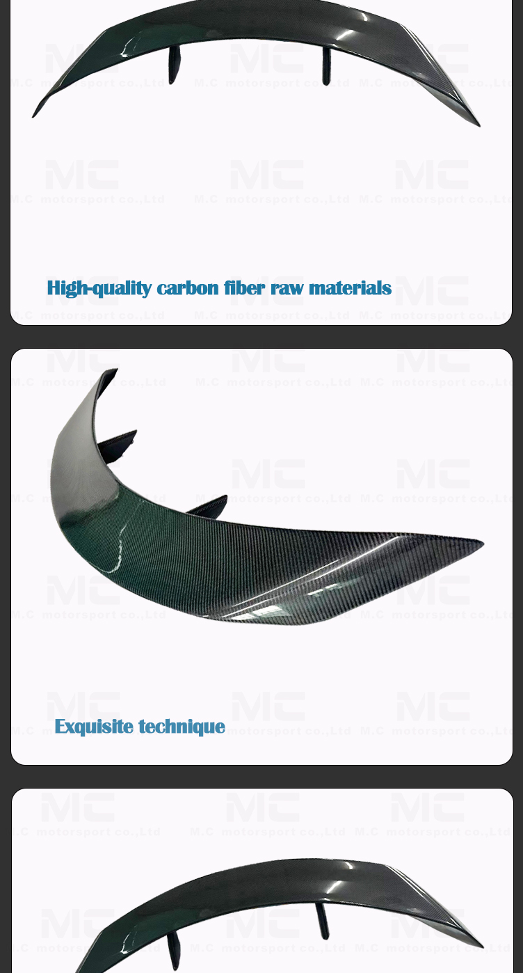For Toyota Supra A90 A91 MK GR Carbon Fiber AG Style Rear Spoiler
