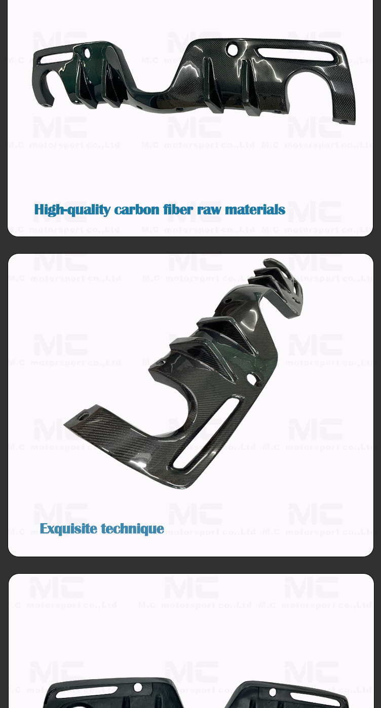 Toyota Supra A90 A91 MK AG Style Carbon Fiber Diffuser