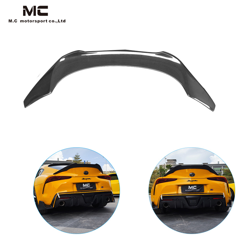For Supra G/GR A90 A91 MK MK5 Carbon Fiber V Style Rear Spoiler
