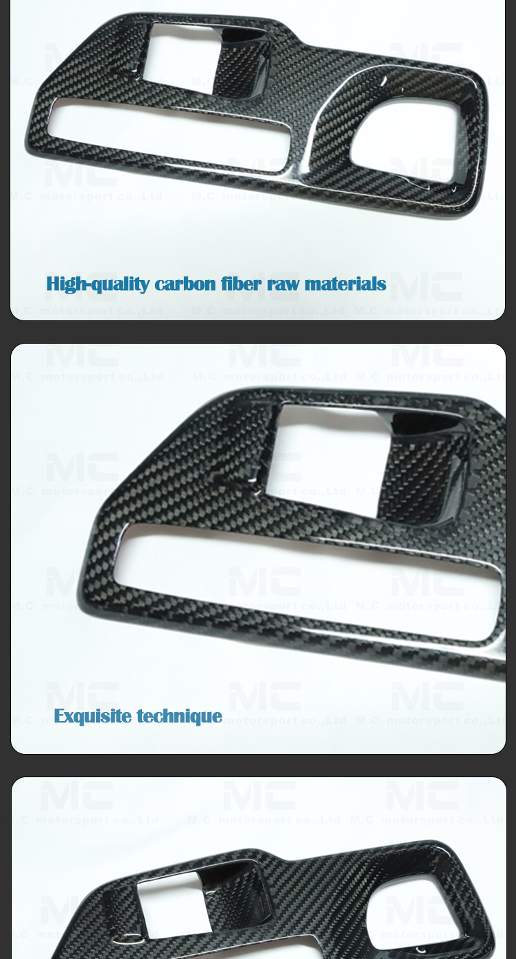 For Toyota SUPRA GR A90 A91 MK5 Car Accessories Gear Shift Panel Cover Trim kit Dry Carbon Interior 