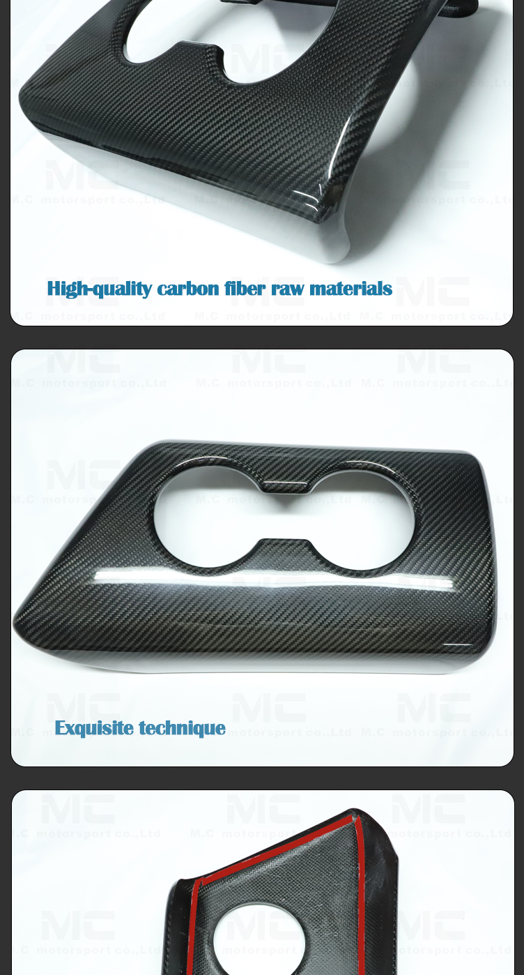 For Toyota Supra A90 GR MK A91 Dry Carbon Fiber Door Switch Panel Cover
