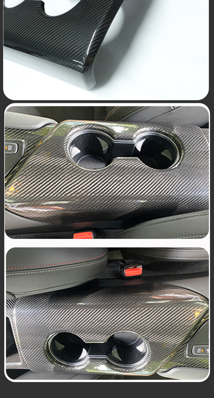 For Toyota Supra A90 GR MK A91 Dry Carbon Fiber Door Switch Panel Cover