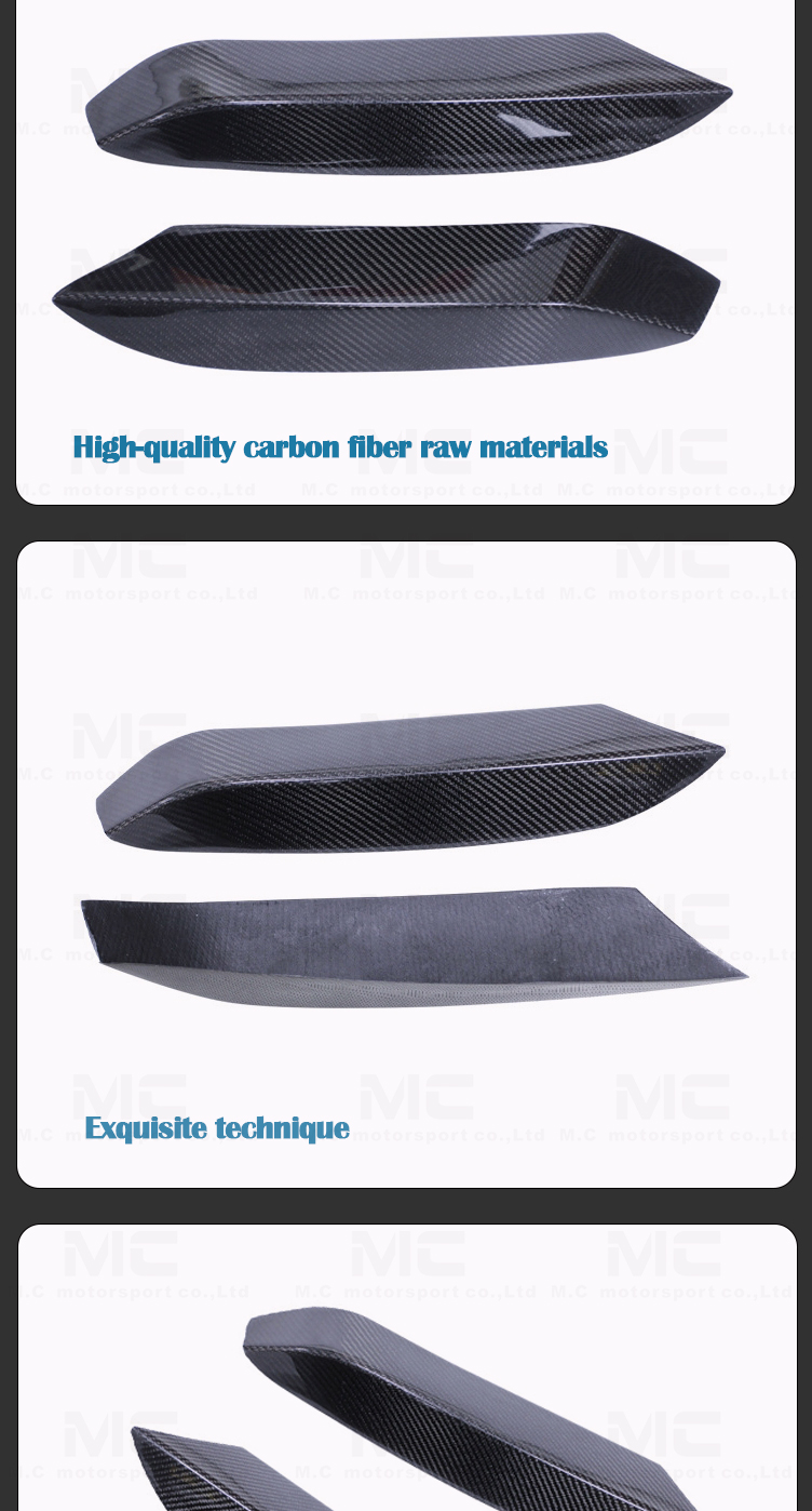 For BMW M3 M4 F82 F80 F83 Front Up Splitter