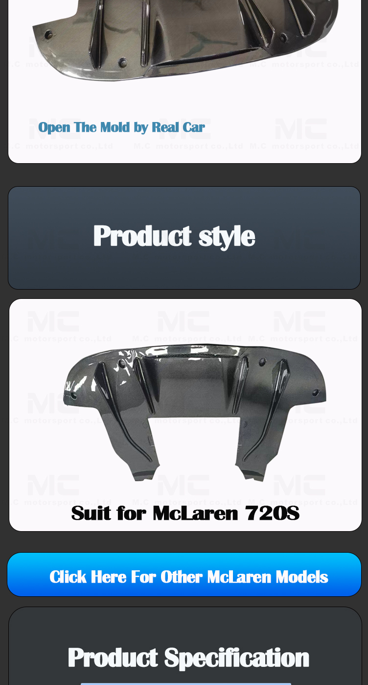 MCLAREN  720 S DIFFUSER