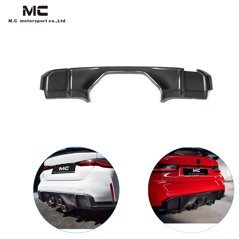 For BMW G80 G82 Carbon Fiber MP Style Rear Diffuser 