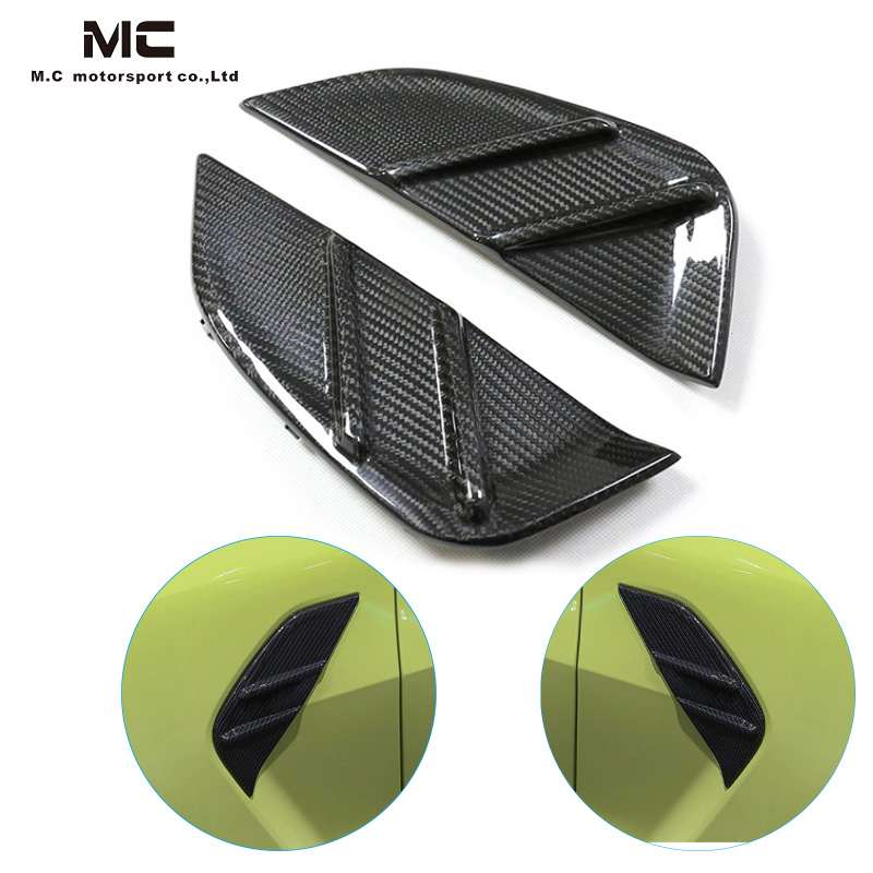 For BMW M3 G80 M4 G82 Dry Carbon Fiber Side Fender Vents 