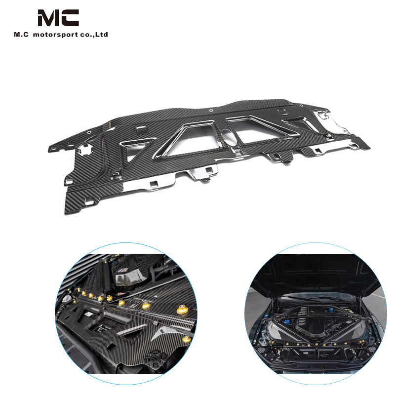 For BMW M3 G80 M4 G82 Dry Carbon Fiber Front Engine Cooling Plate