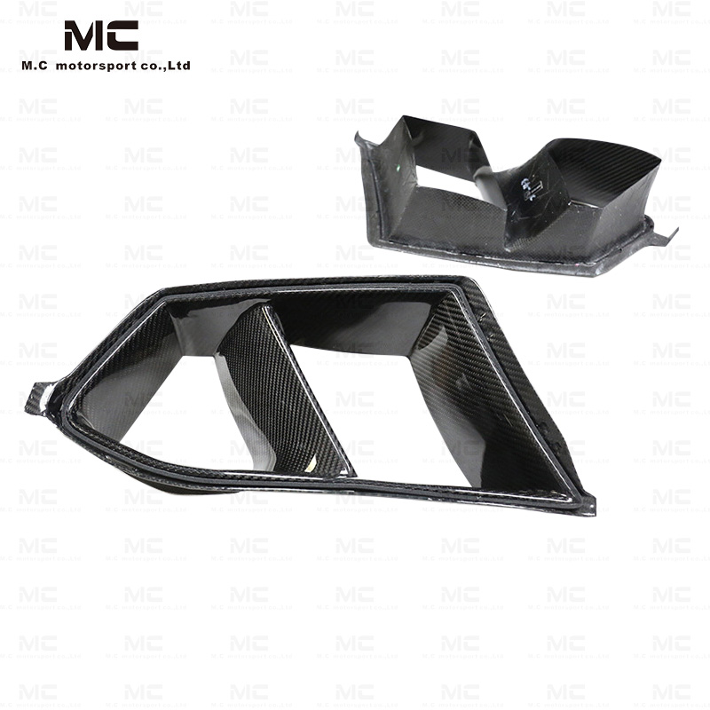 For BMW M3 G80 M4 G82 Dry Carbon Fiber Front Bumper Vents 