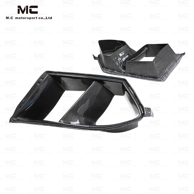 For BMW M3 G80 M4 G82 Dry Carbon Fiber Front Bumper Vents 