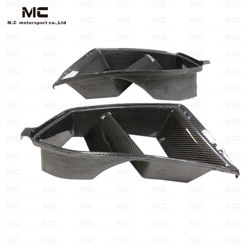 For BMW M3 G80 M4 G82 Dry Carbon Fiber Front Bumper Vents 