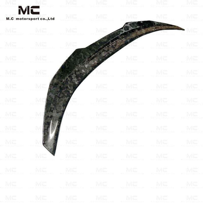 For BMW M3 G80 M4 G82 PSM Style Forged Carbon Fiber Rear Spoiler 