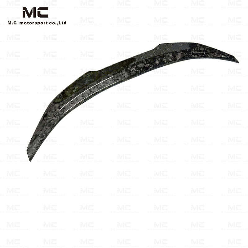 For BMW M3 G80 M4 G82 PSM Style Forged Carbon Fiber Rear Spoiler 