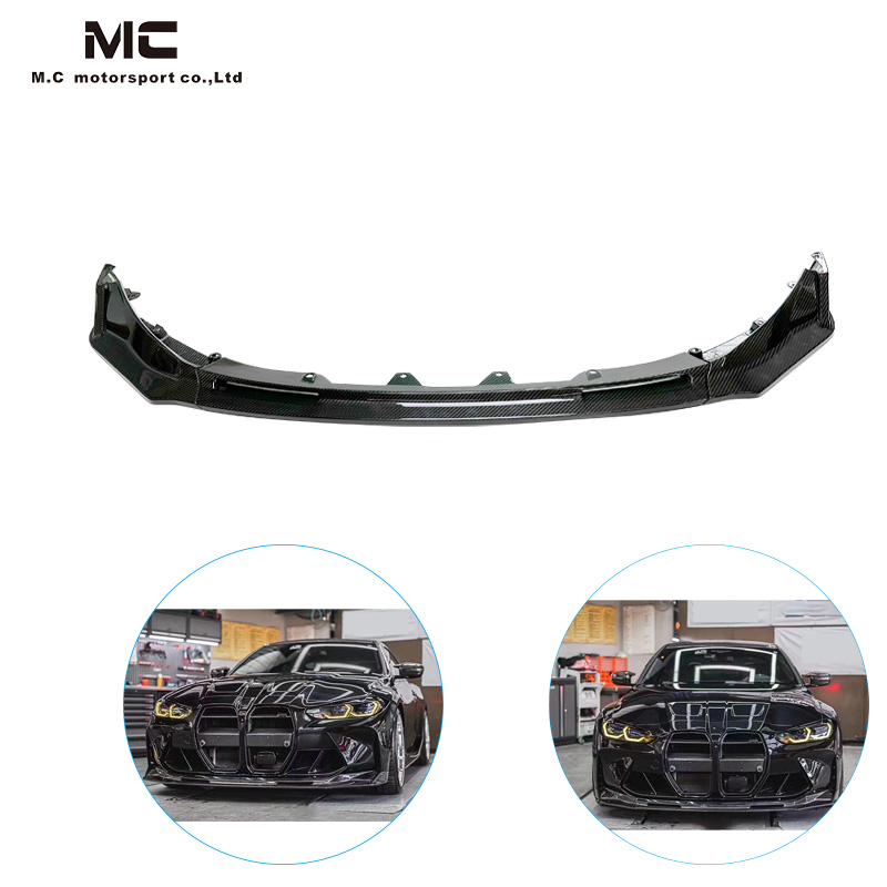 For BMW G80 G82 V Style Dry Carbon Fiber Front Lip 