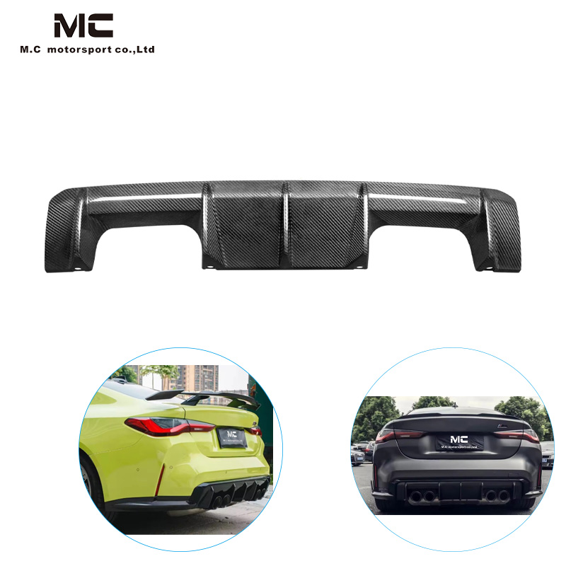 For BMW G80 G82 OE Style Carbon Fiber Rear Diffuser 