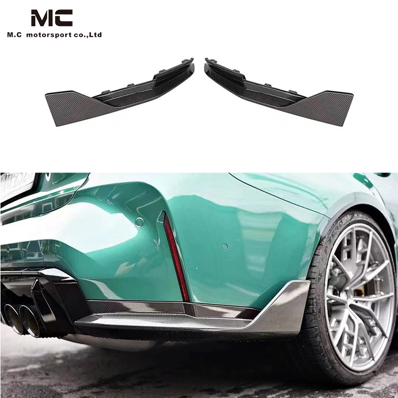 For BMW G82 M4 MP Style Dry Carbon Fiber Rear Corners 
