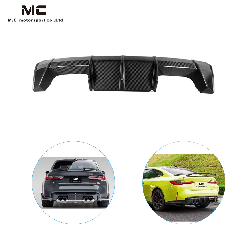 For BMW G82 E Style Carbon Fiber Rear Diffuser 2020-IN