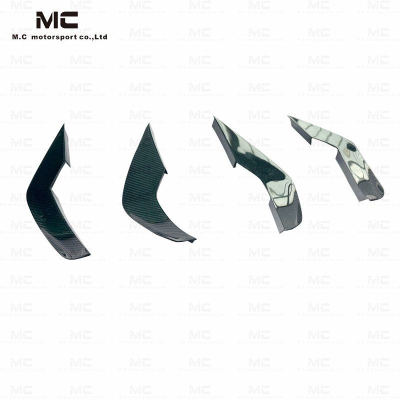 For BMW M4 G82 GT4 Style Carbon Fiber Front Bumper Canards 