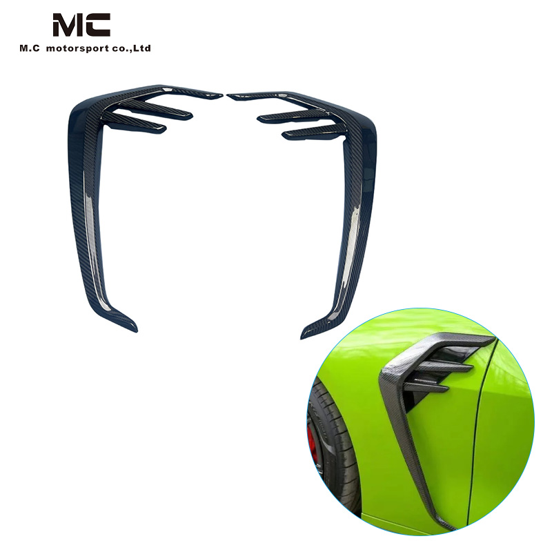 For BMW G82 Carbon Fiber Side Fender Canards 