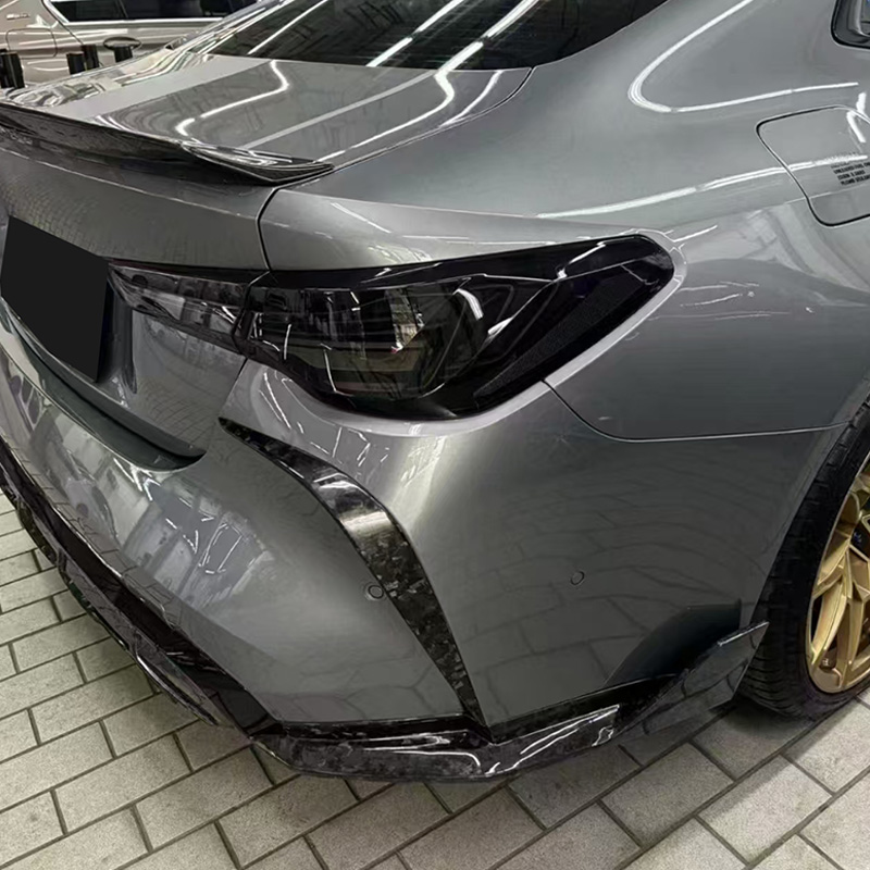 For BMW G82 Carbon Fiber Rear Bumper Canards 