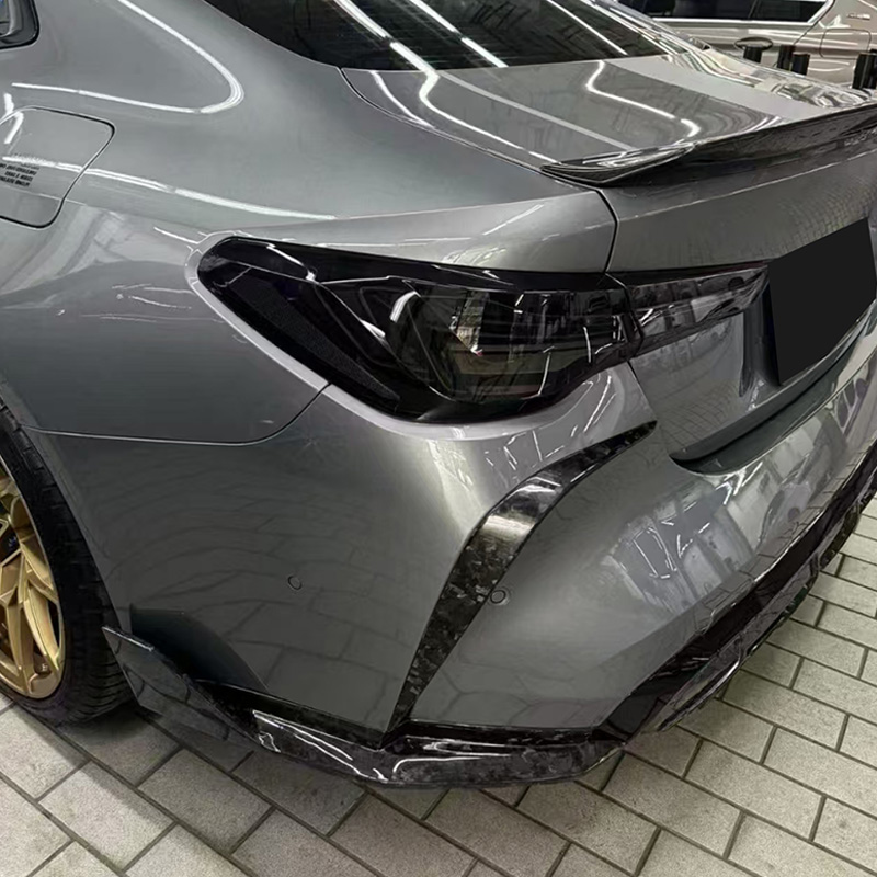 For BMW G82 Carbon Fiber Rear Bumper Canards 