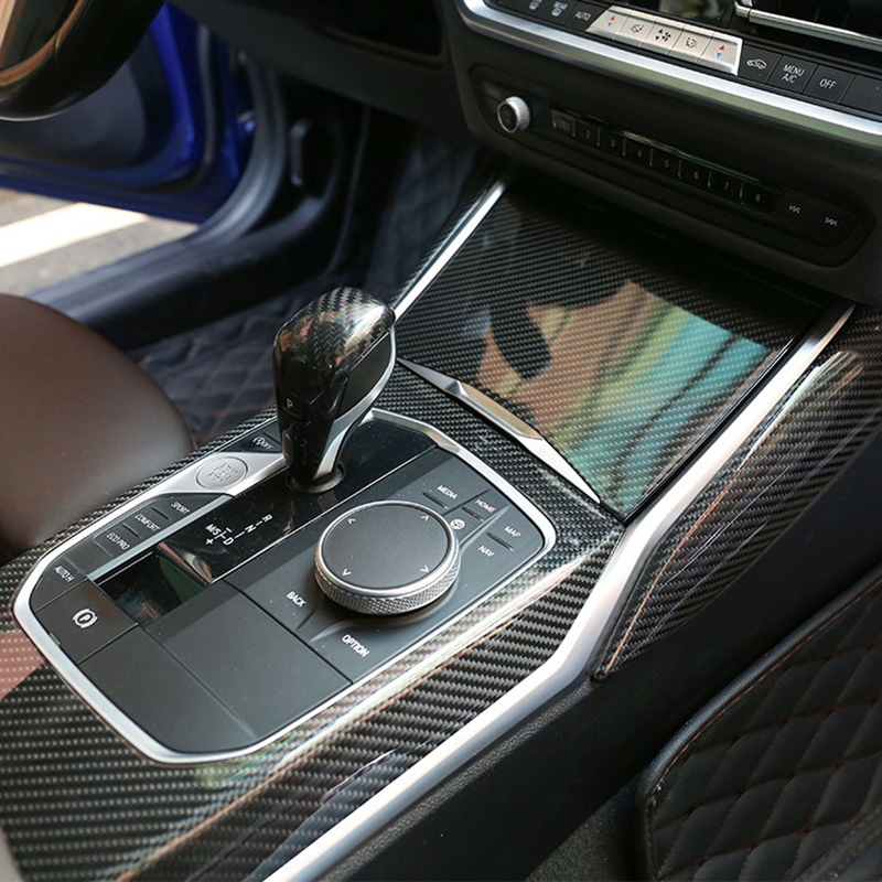 For BMW G87 G80 G82 Dry Carbon Fiber Interior Trims