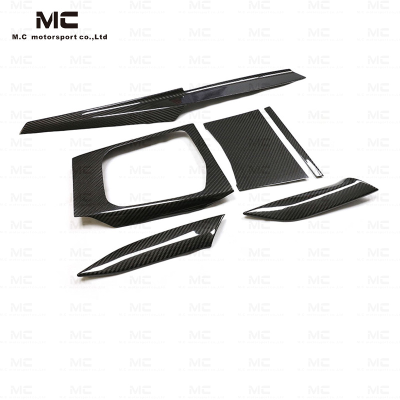 For BMW G87 G80 G82 Dry Carbon Fiber Interior Trims