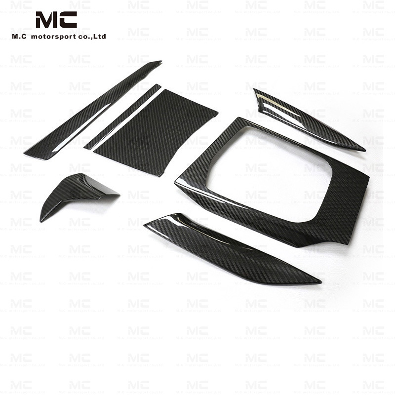 For BMW G87 G80 G82 Dry Carbon Fiber Interior Trims