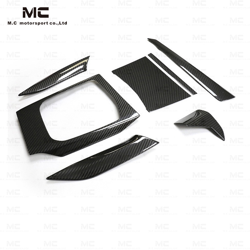 For BMW G87 G80 G82 Dry Carbon Fiber Interior Trims