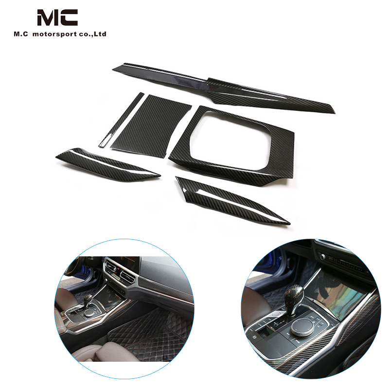 For BMW G87 G80 G82 Dry Carbon Fiber Interior Trims