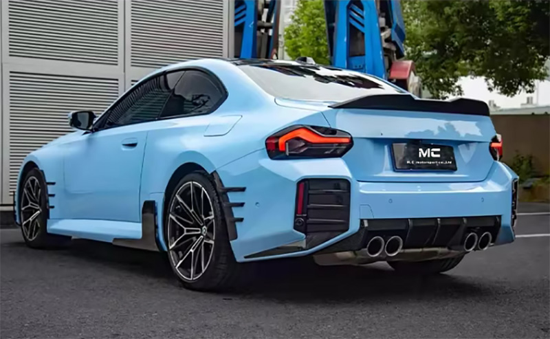 For BMW G87 MP Style Dry Carbon Fiber Rear Diffuser 