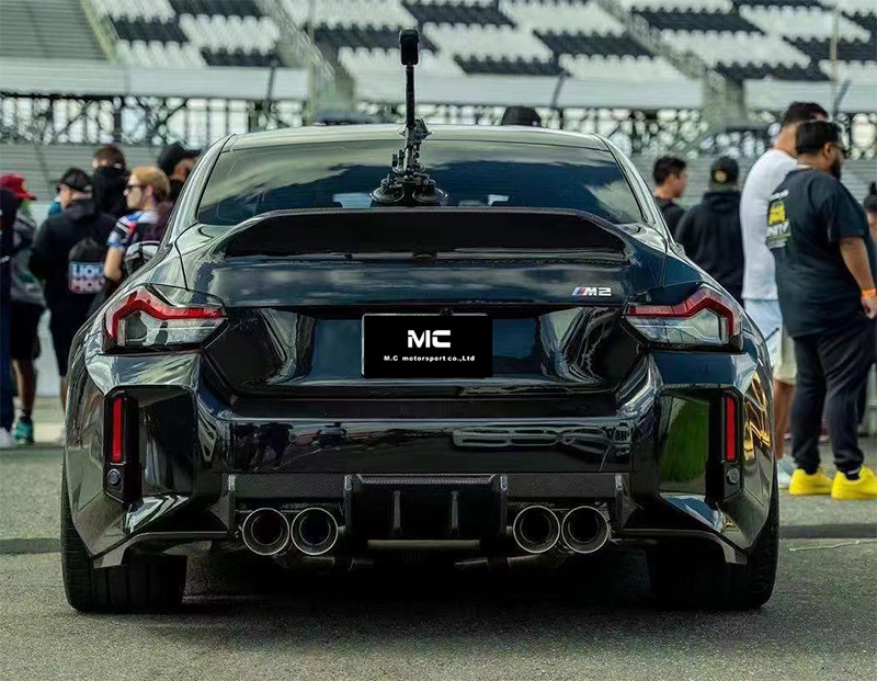 For BMW G87 R44 Style Carbon Fiber Rear Diffuser 