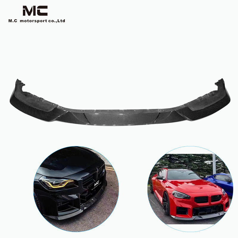 For BMW G87 R44 Style Carbon Fiber Front Lip 