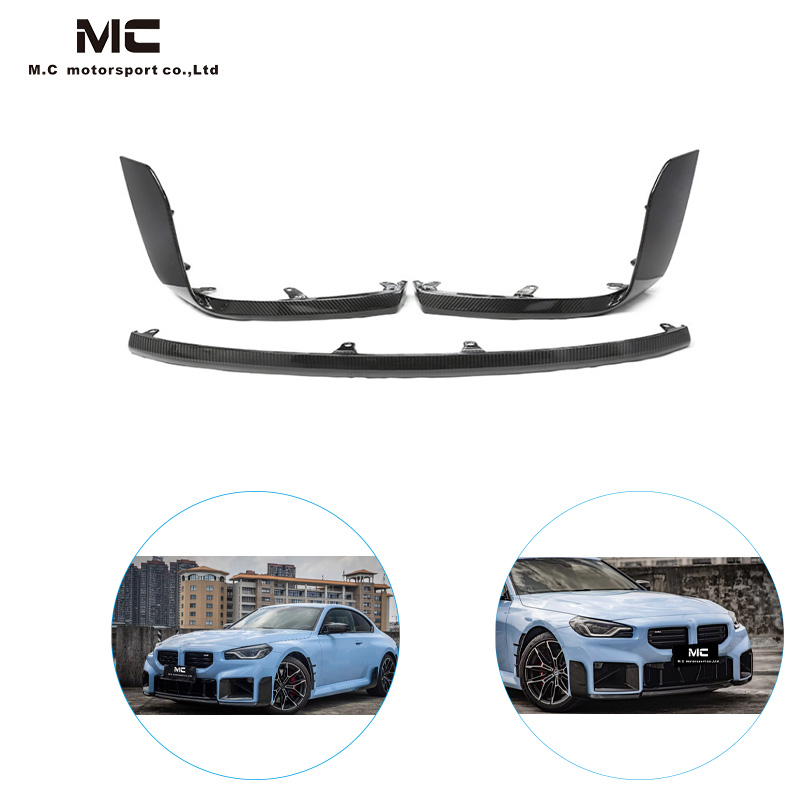 For BMW G87 Dry Carbon Fiber Front Lip 