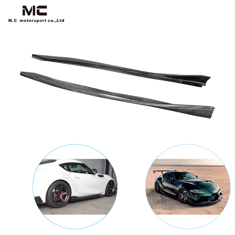 For Toyota SUPRA  A90 VRS Style Carbon Fiber Side Skirts 2019+