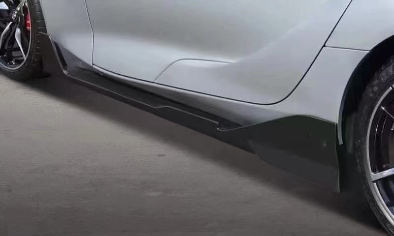 For Toyota SUPRA  A90 Toms Style Carbon Fiber Side Skirts 2019+
