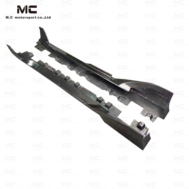 For Toyota SUPRA  A90 Toms Style Carbon Fiber Side Skirts 2019+