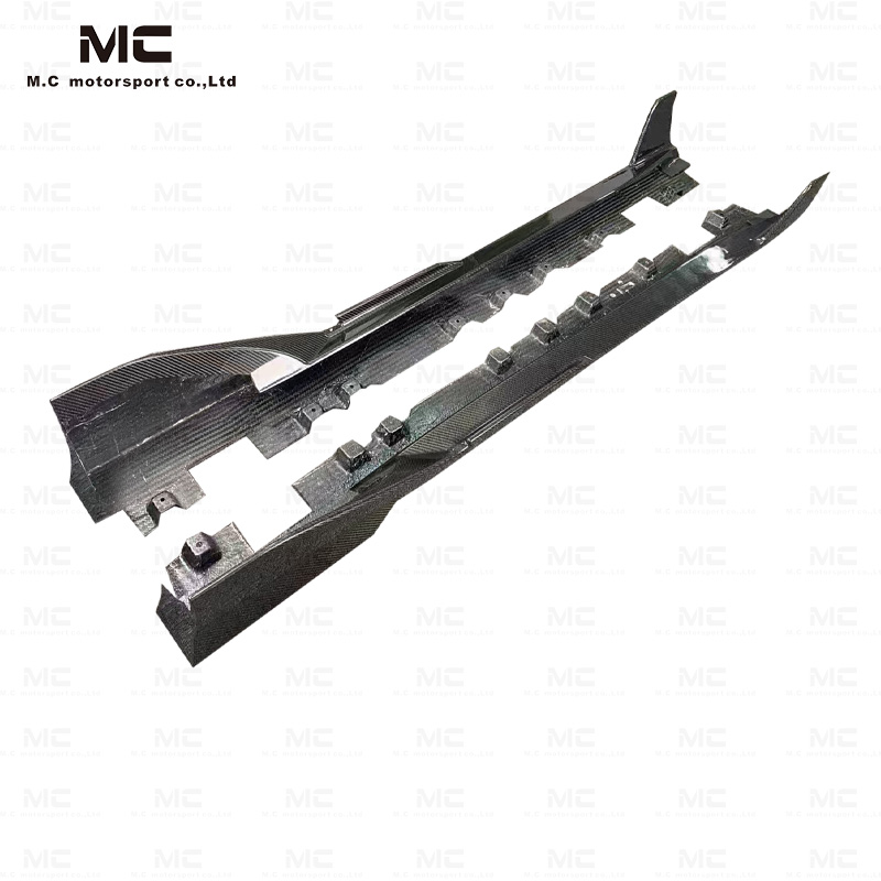 For Toyota SUPRA  A90 Toms Style Carbon Fiber Side Skirts 2019+