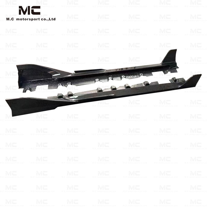 For Toyota SUPRA  A90 Toms Style Carbon Fiber Side Skirts 2019+