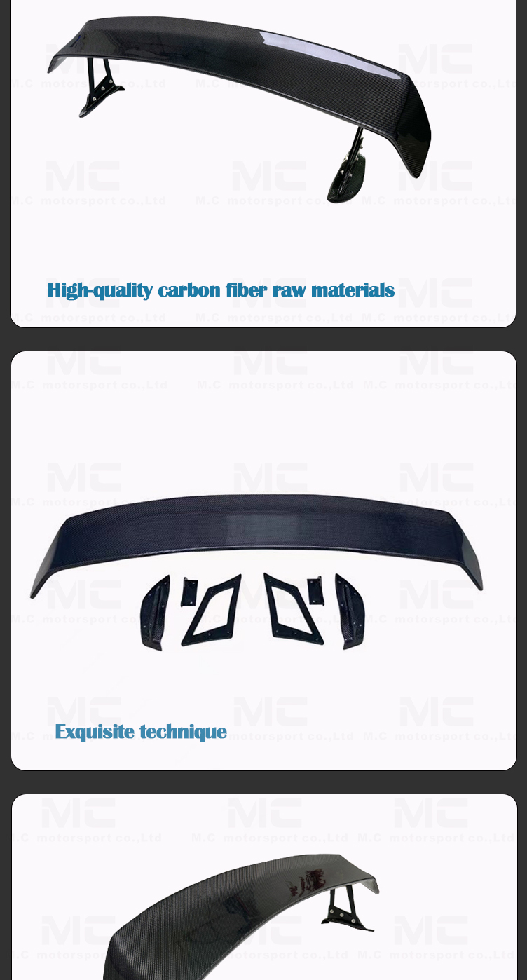 For Toyota SUPRA VOXT Style Carbon Fiber Rear Spoiler 2019+