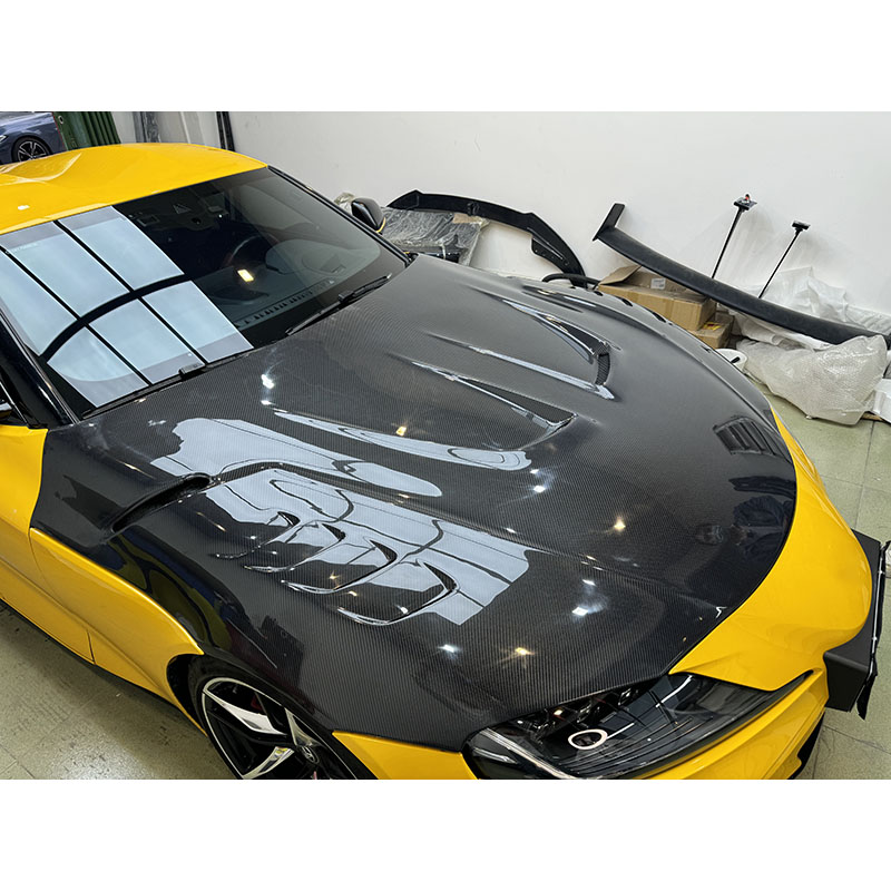 For Toyota SUPRA  A90 LB Style Carbon Fiber Engine Hood 2019+
