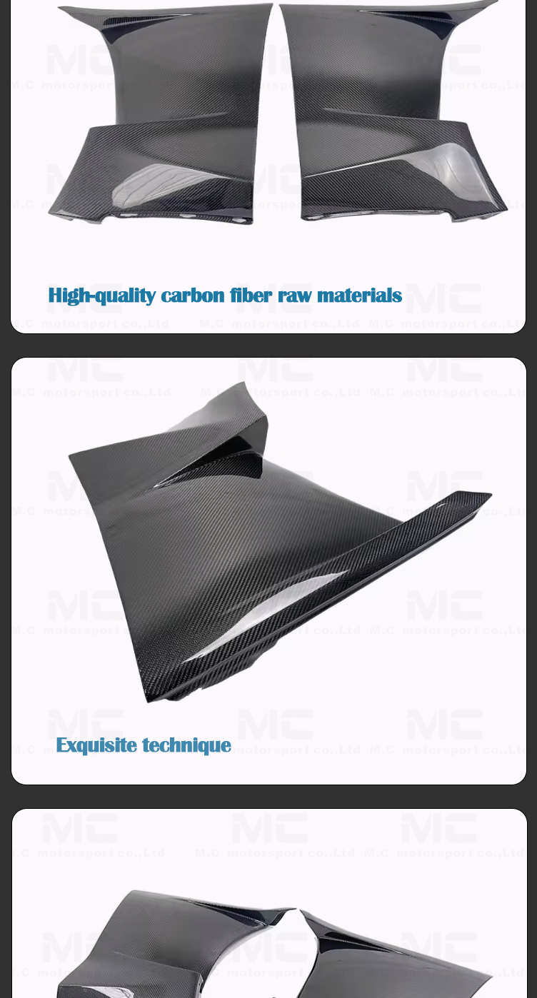 For Toyota SUPRA  A90 Carbon Fiber Fender 2019+