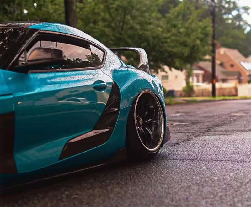 For Toyota SUPRA  A90 TRD Style Carbon Fiber Door Panel Trim 2019+