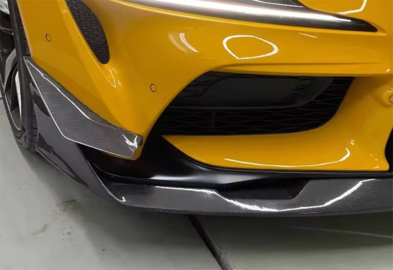 For Toyota Supra A90 Carbon Fiber Front Bumper Canards 2019+