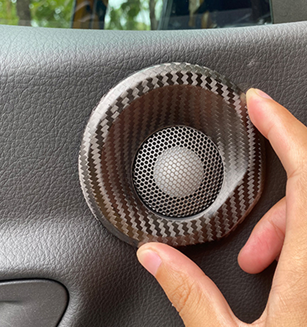 For Toyota Supra A90 Dry Carbon Fiber 2 Pcs Audio Speaker Covers 2pcs 2019+