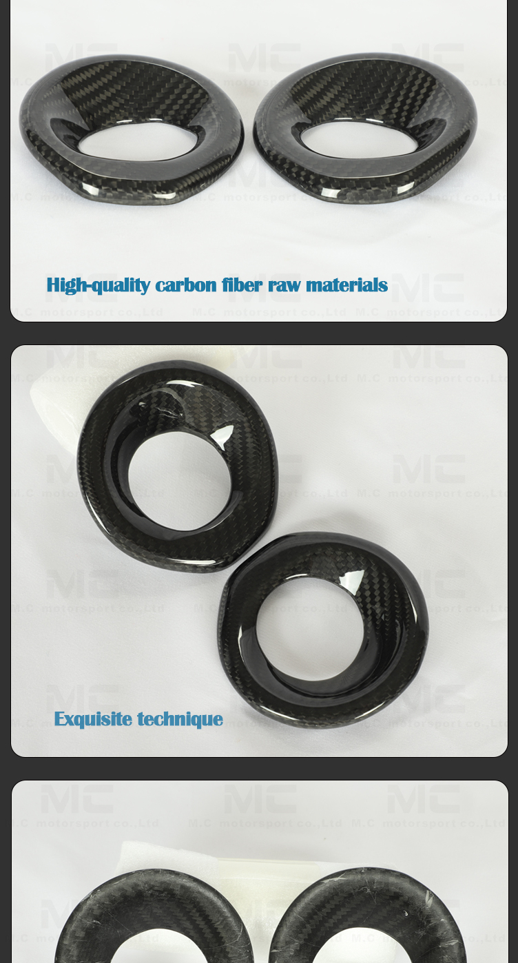 For Toyota Supra A90 Dry Carbon Fiber 2 Pcs Audio Speaker Covers 2pcs 2019+