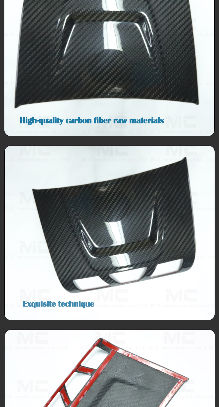 For Toyota SUPRA  A90 Dry Carbon Fiber Reading Light Cover 2019+