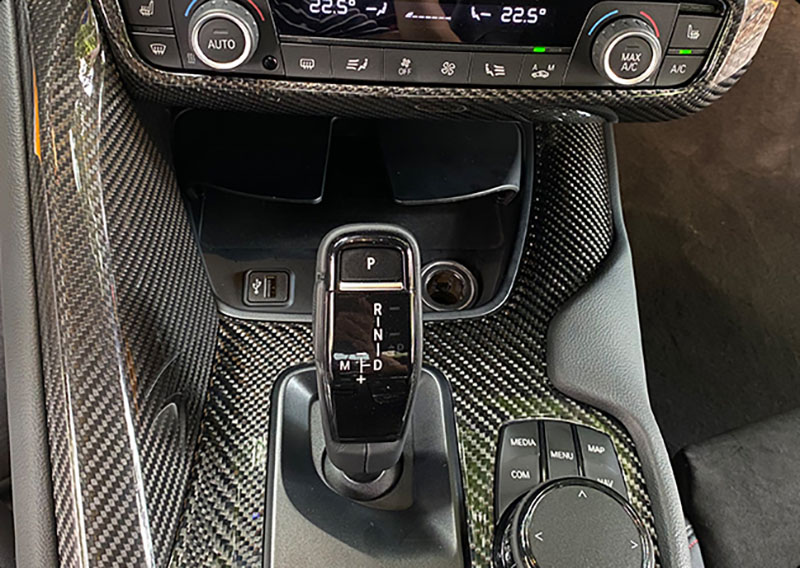 For Toyota SUPRA  A90 Dry Carbon Fiber Center Console Side Cover 2019+