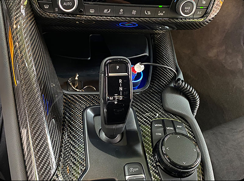 For Toyota SUPRA  A90 Dry Carbon Fiber Center Console Side Cover 2019+