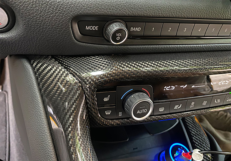 For Toyota SUPRA  A90 Dry Carbon Fiber Center Console Cover 2019+